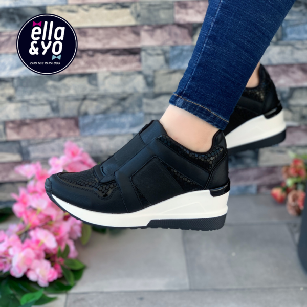 SNEAKER 605 NEGRO - Imagen 2