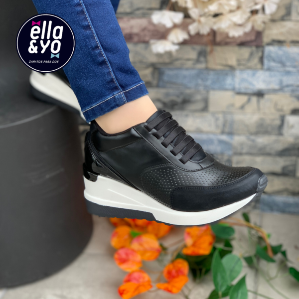 SNEAKER 608 NEGRO - Imagen 2