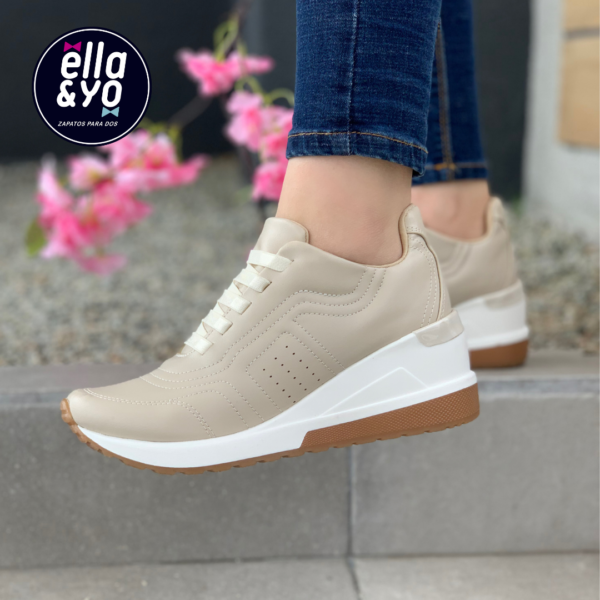 SNEAKER BR 616 BEIGE - Imagen 2